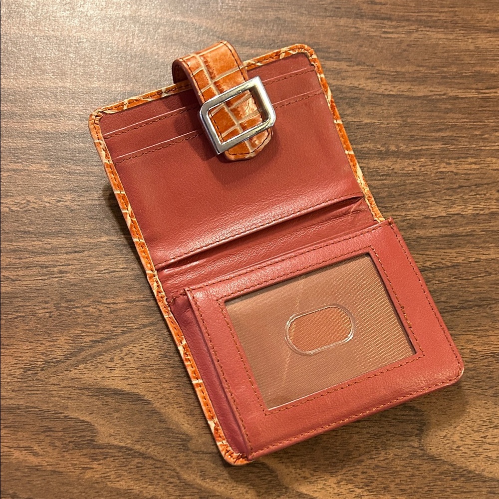 Orange Crocodile Pattern Wallet - image 6